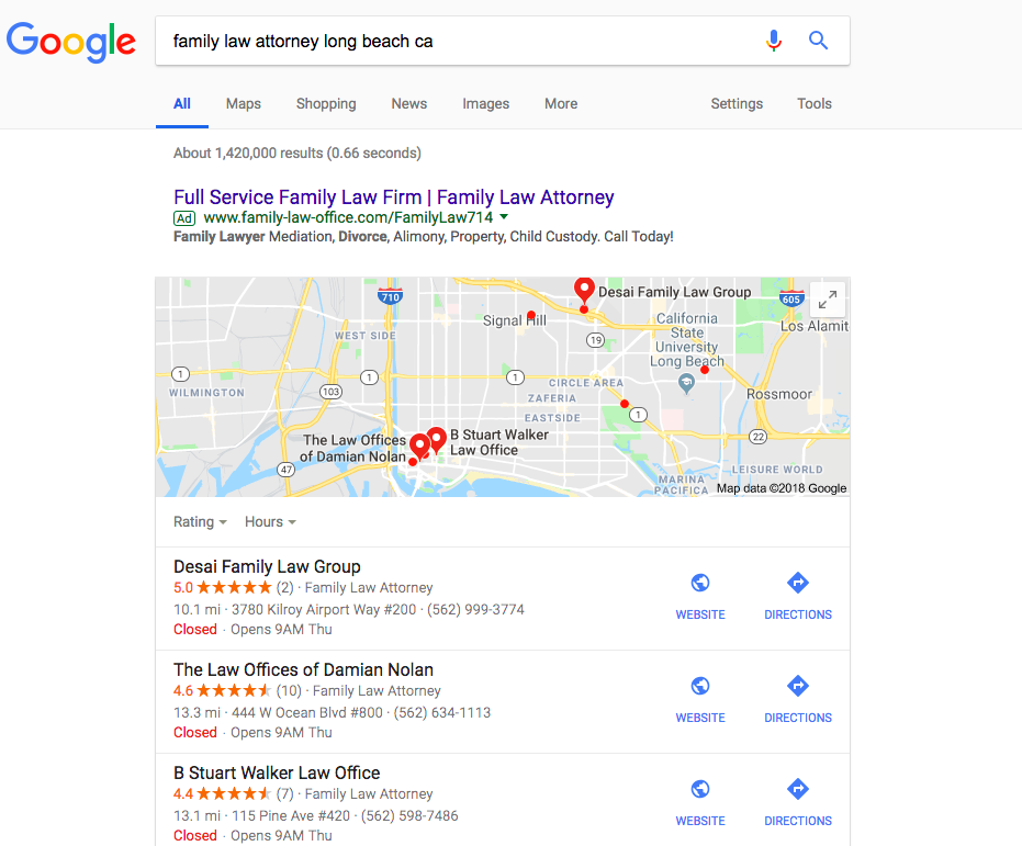 Law Firm SEO for Google Maps